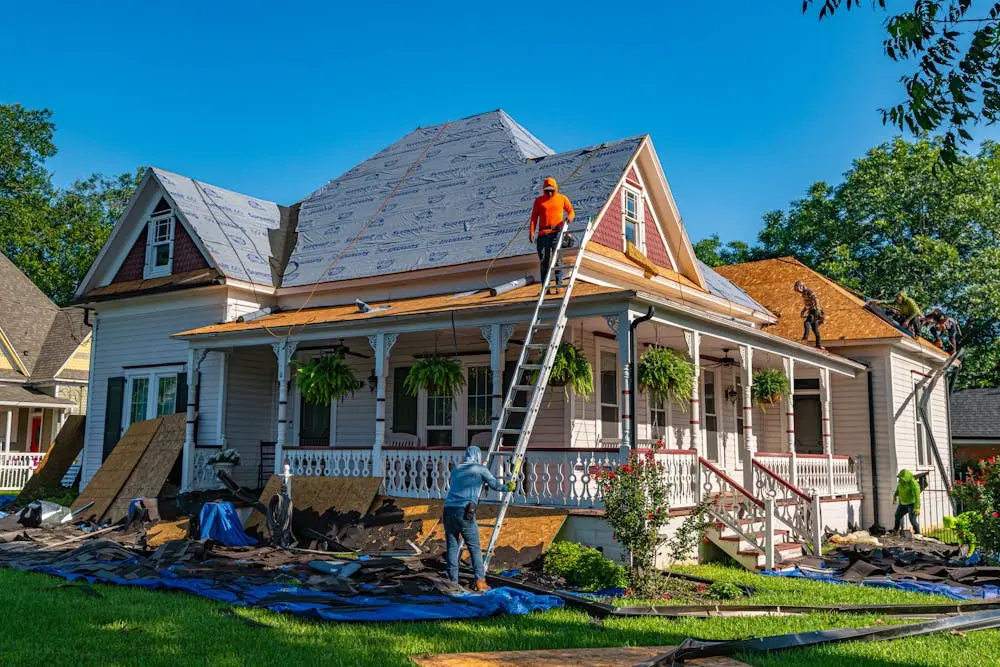 Houston home with newly installed roof