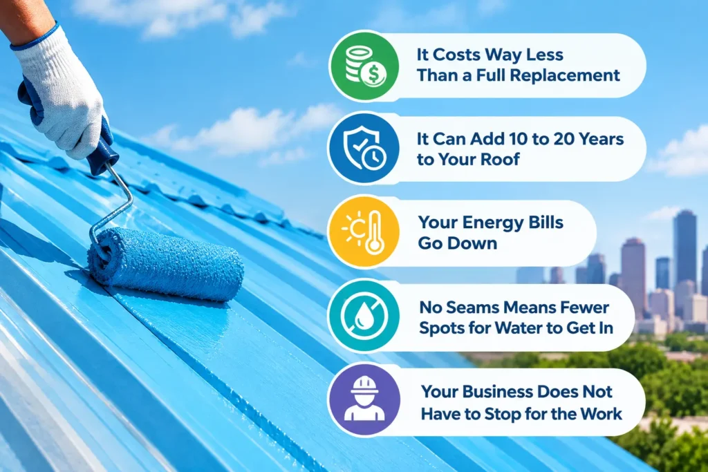 roof coating types mention