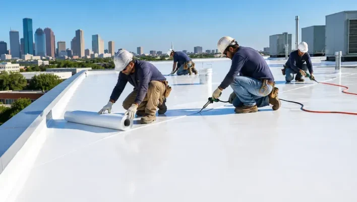 TPO Roof Installation for commercial roofing systems