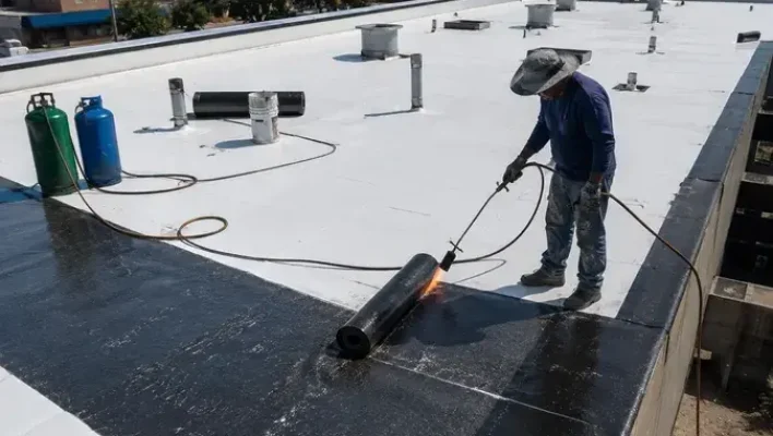 Torch Down Roof Installation for commercial properties